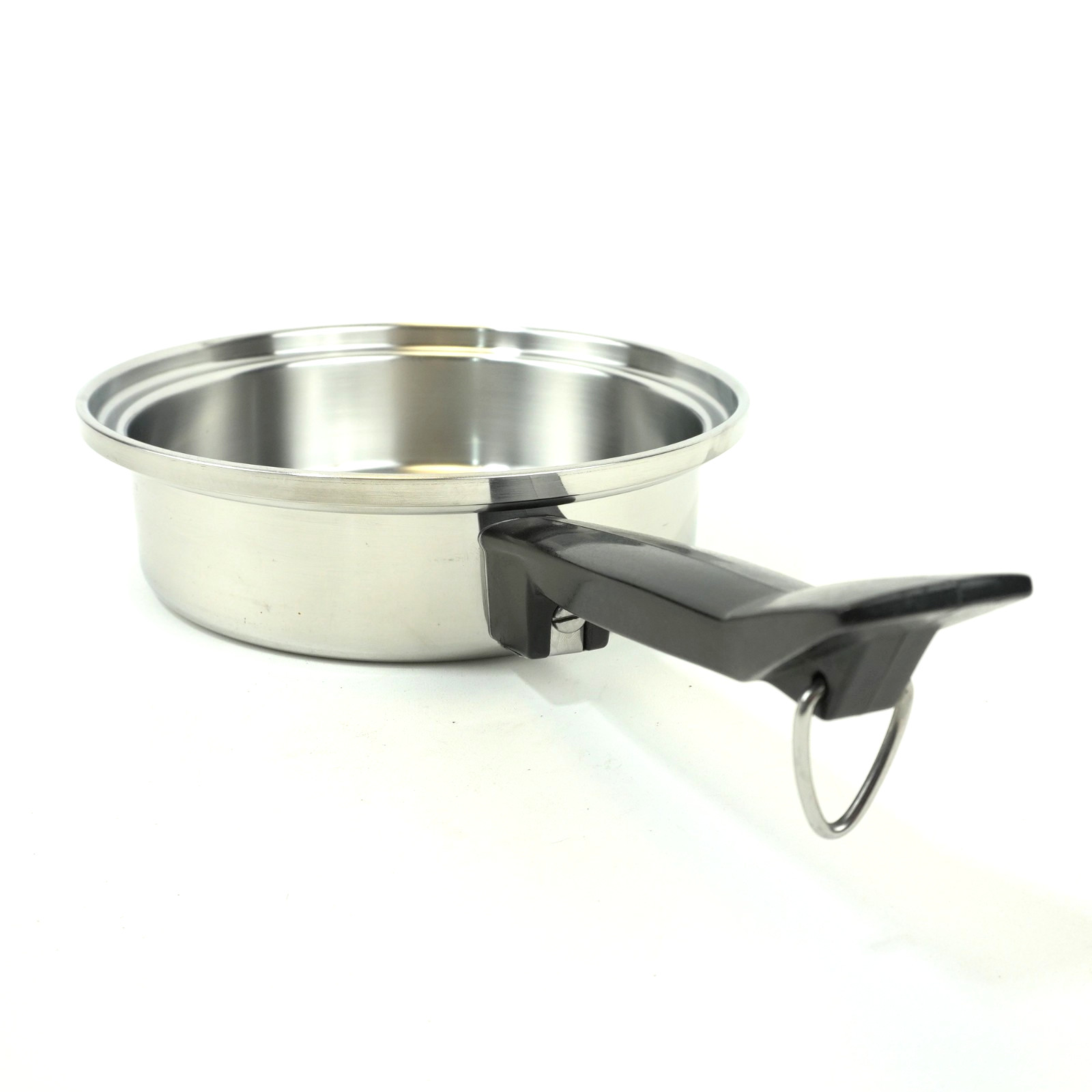 Seal O Matic 8 3/4″ Fry Pan 3 Ply 18-8 Stainless Steel USA Made Vintage NO LID