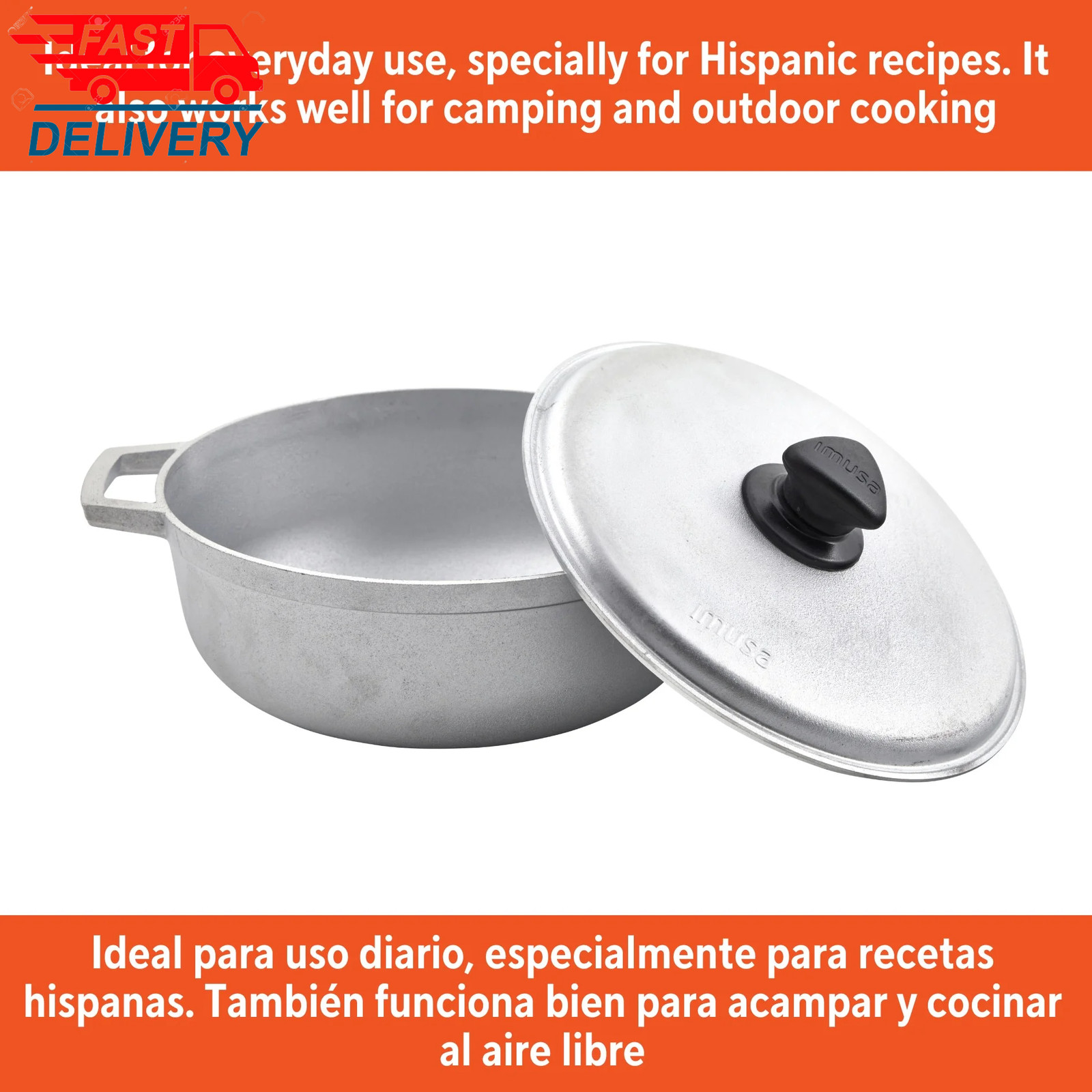 1.5/2.5/5.2Qt Cast Aluminum Caldero 3Pc Set – 18/22/28Cm ✅ 👈