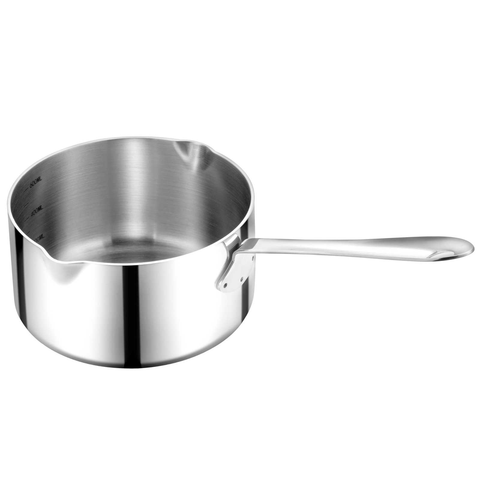 Kitchen Induction Stainless Steel Milk Pot Saucepan Oil Butter Warmer 20 Ounce