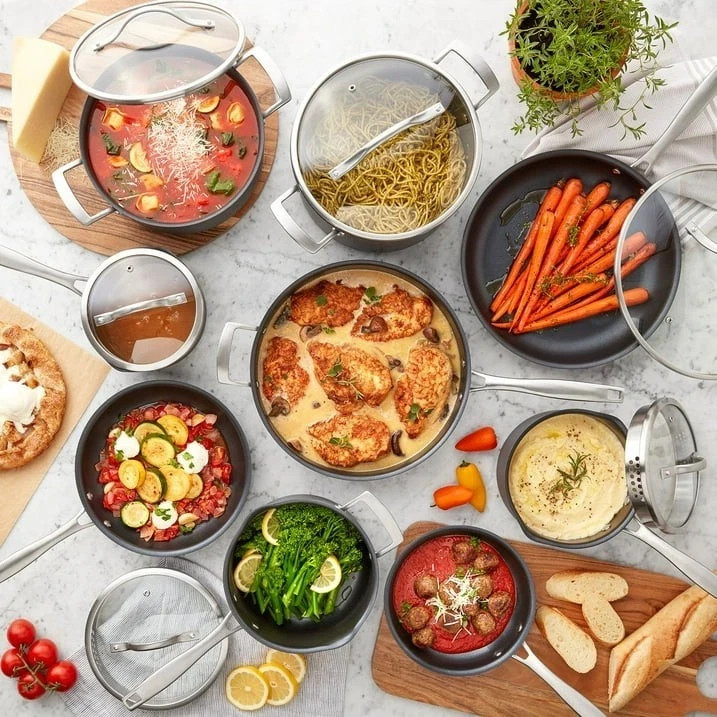Member’s Mark 15-Piece Hard Anodized Nonstick Aluminum Cookware Set