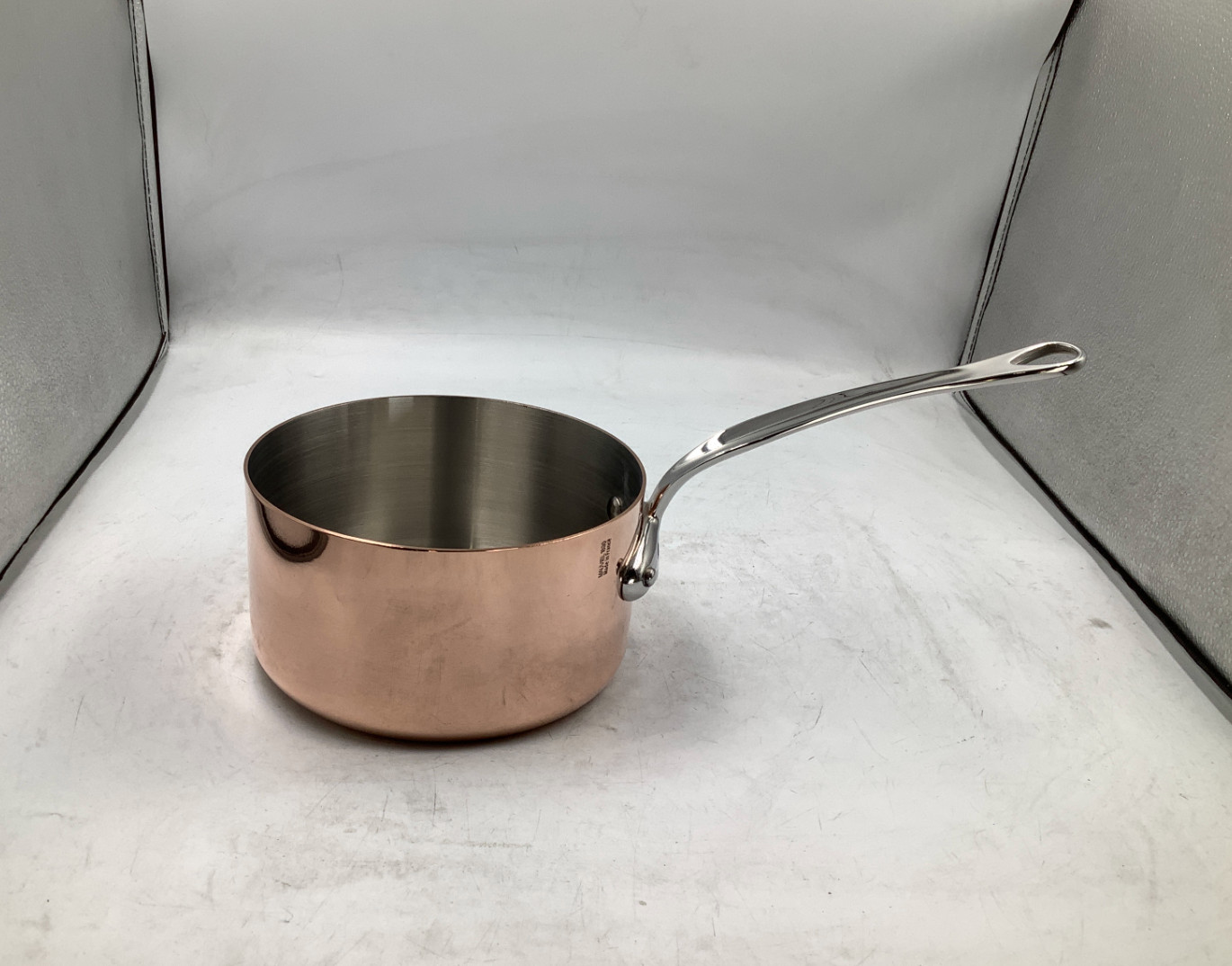 Mauviel M’Heritage 150 S Polished Copper & Stainless Steel Sauce Pan. 1.8-qt.