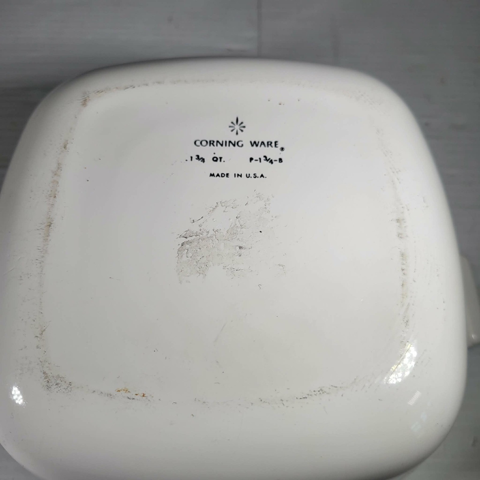 Corning Ware Blue Cornflower Casserole Dish 1.75 Qt NO LID Vintage P-1 3/4-B