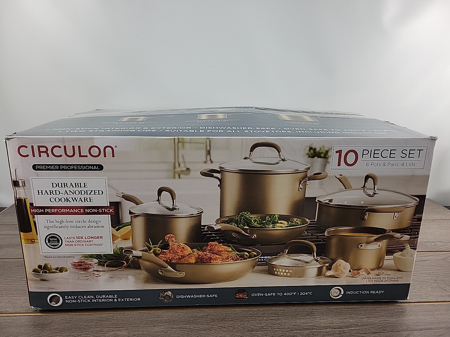 Circulon Professional 9-Piece Non-Stick Cookware Set, Anodized Aluminum | Used