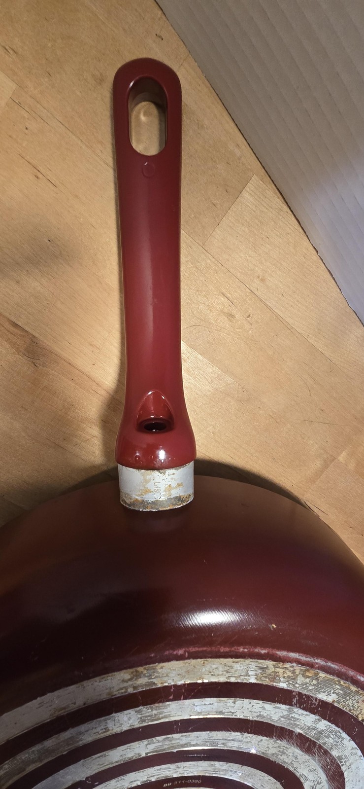 T-fal Red Nonstick Saute Pan With Glass Lid 11 Inch Aluminum Cookware Skillet