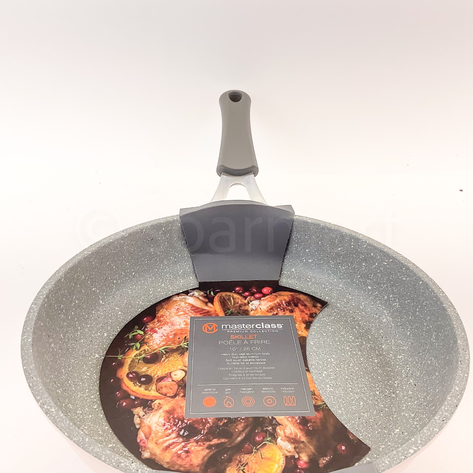 Masterclass Premium 10″ Inch Silicone Handle Cookware Frying Pan / Skillet Pink