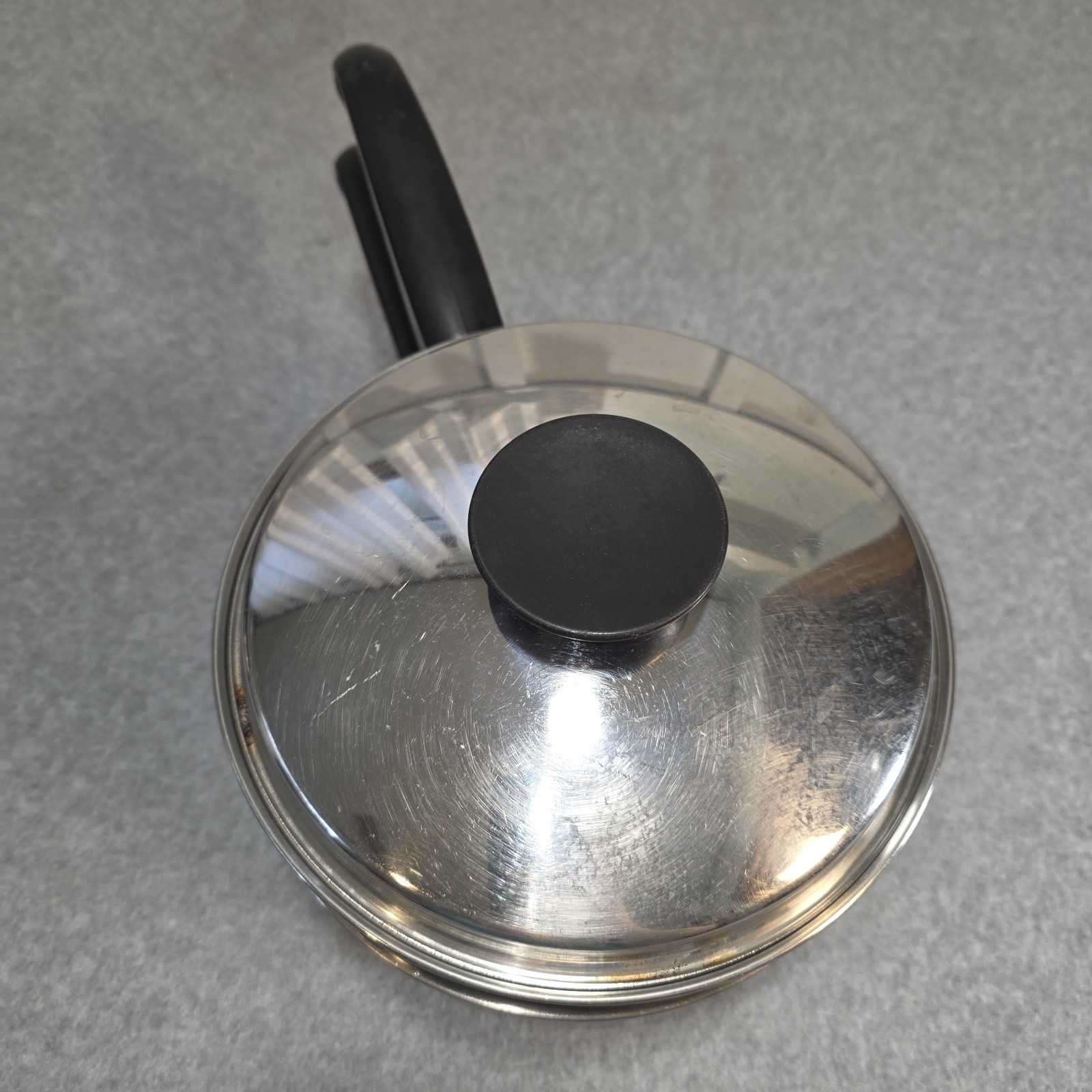 Seal-O-Matic Thermium Multi-Plex Stainless Steel Sauce Pan W/ Steamer & Lid 8.5″