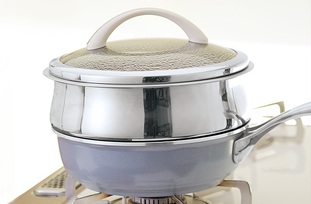 Asahi Light Metals Frying pan 22cm All Pan Zero with Steamer Made in Japan New