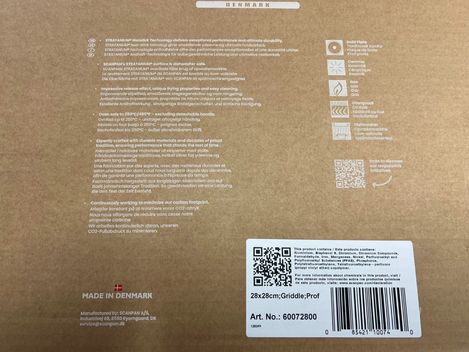 Scanpan Professional – 11″ x 11″ Griddle 60072800 in retail box