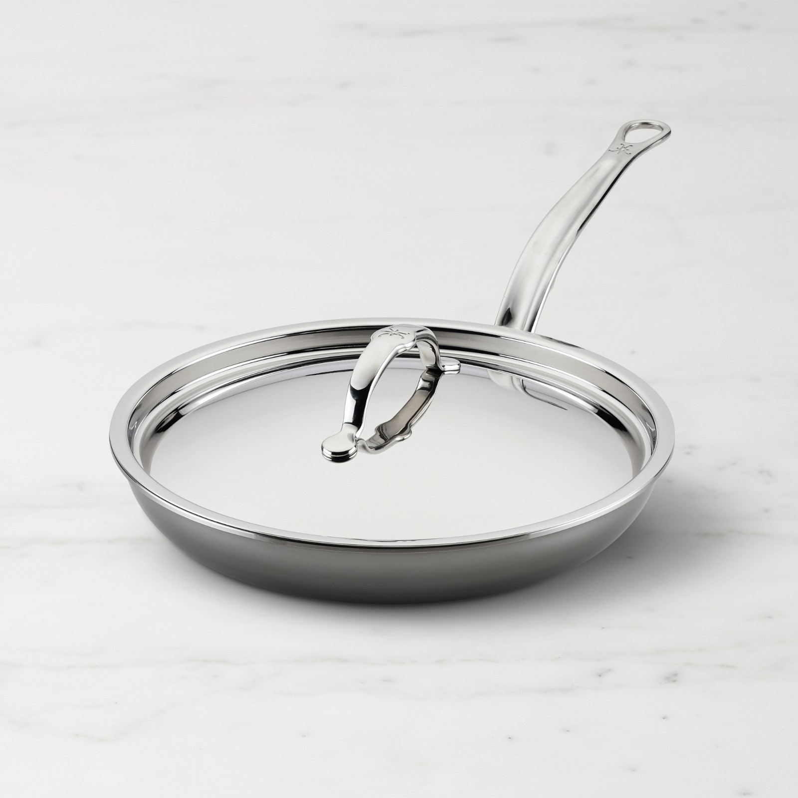 Hestan NanoBond Titanium Stainless Steel 11″ Skillet Fry Pan w/ Lid