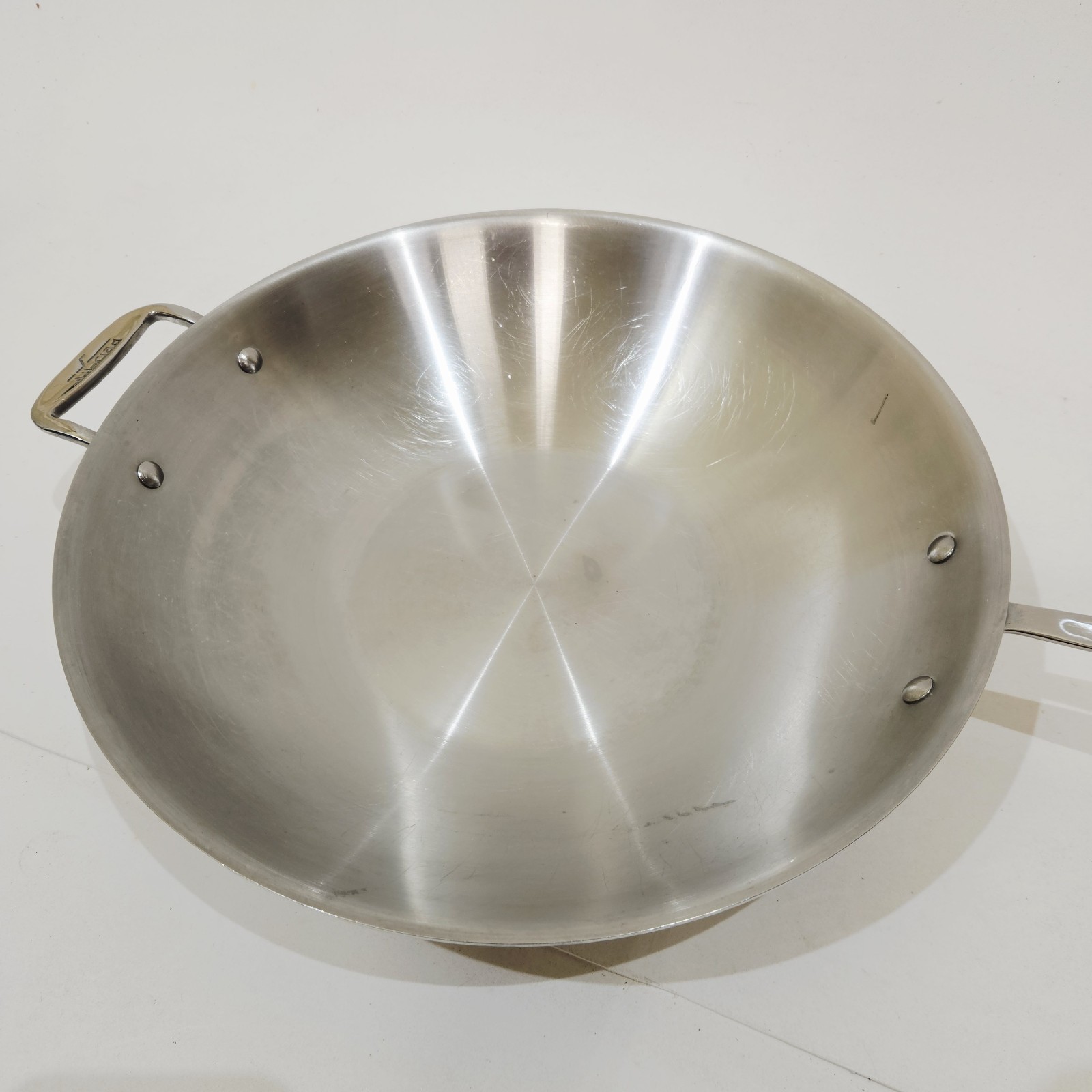 All-Clad D3 Stainless Steel 14 Inch Wok USA Made 1591922