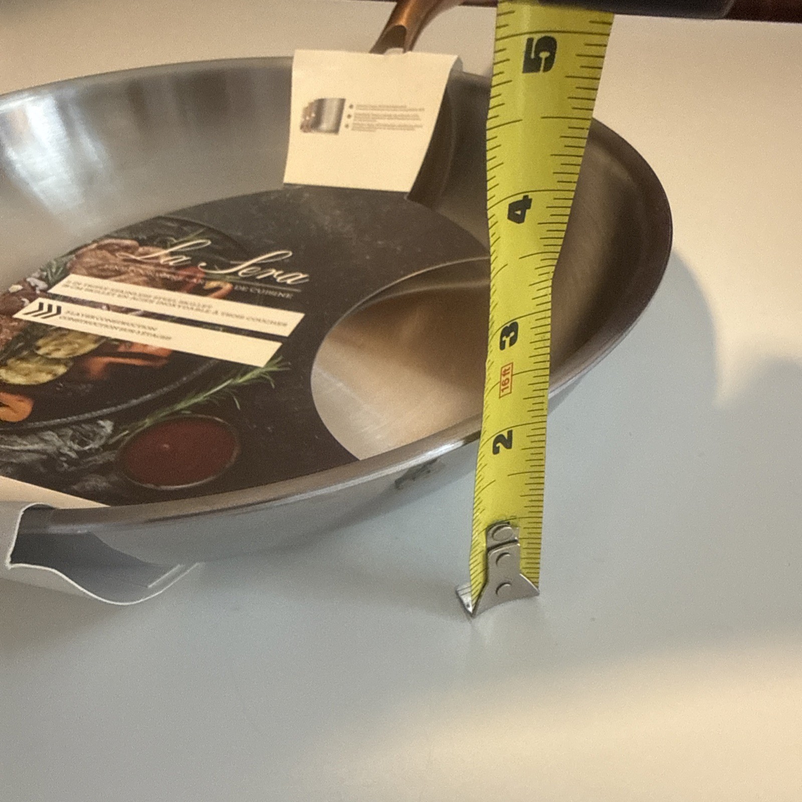11″ Stainless Steel skillet cookware pan for all stove tops including induction
