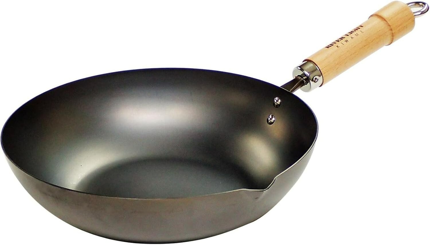 River Light Goku Iron Frying Pan 30cm Rust Resistant J1430 F/S Made in Japan