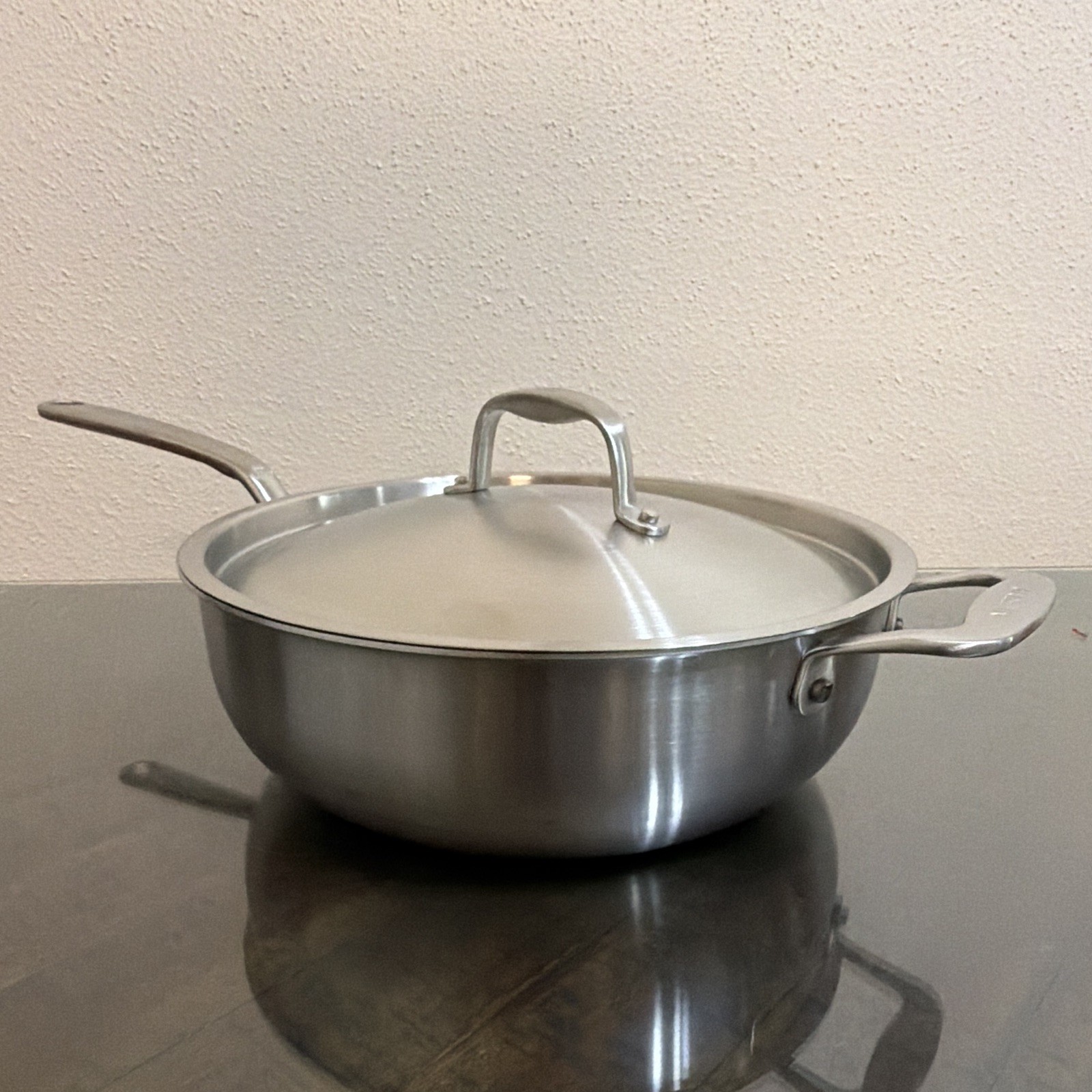 Made In | 5 qt Stainless Steel Saucier Pan with Lid | Induction/Electric/Gas