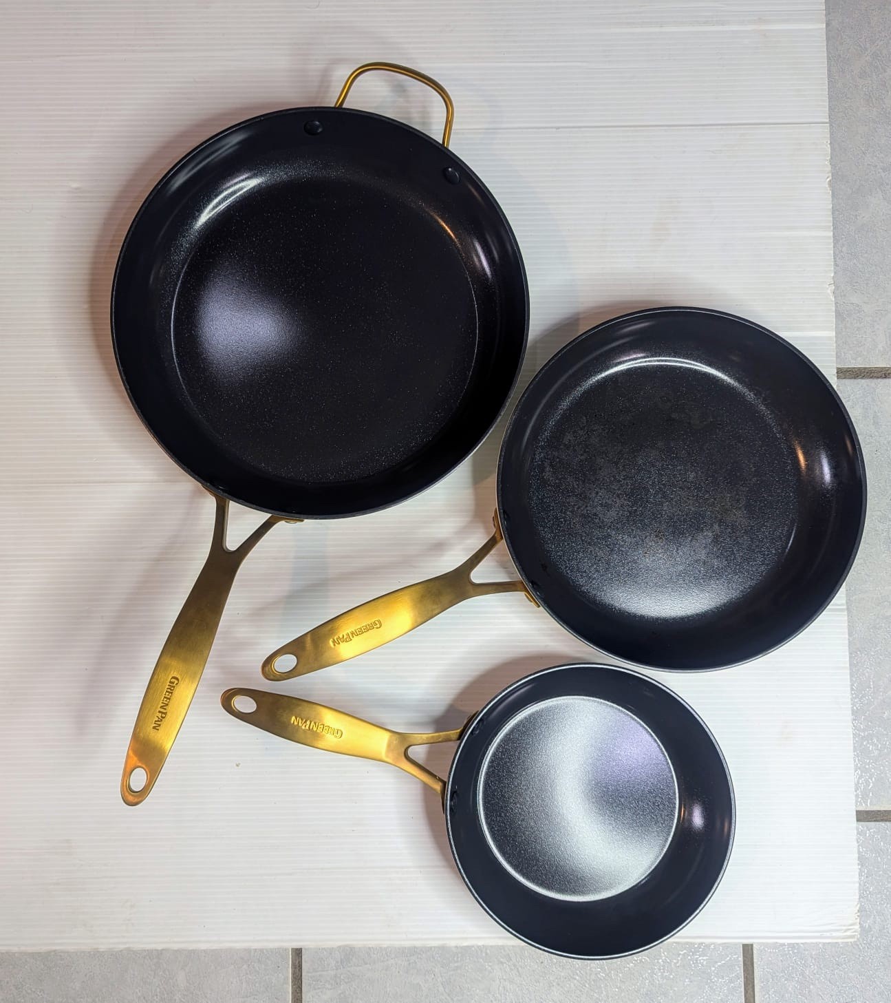 GreenPan – Jewel Pro 3-Piece Frypan Set (8”, 10”, 12”) – Nonstick Cookware