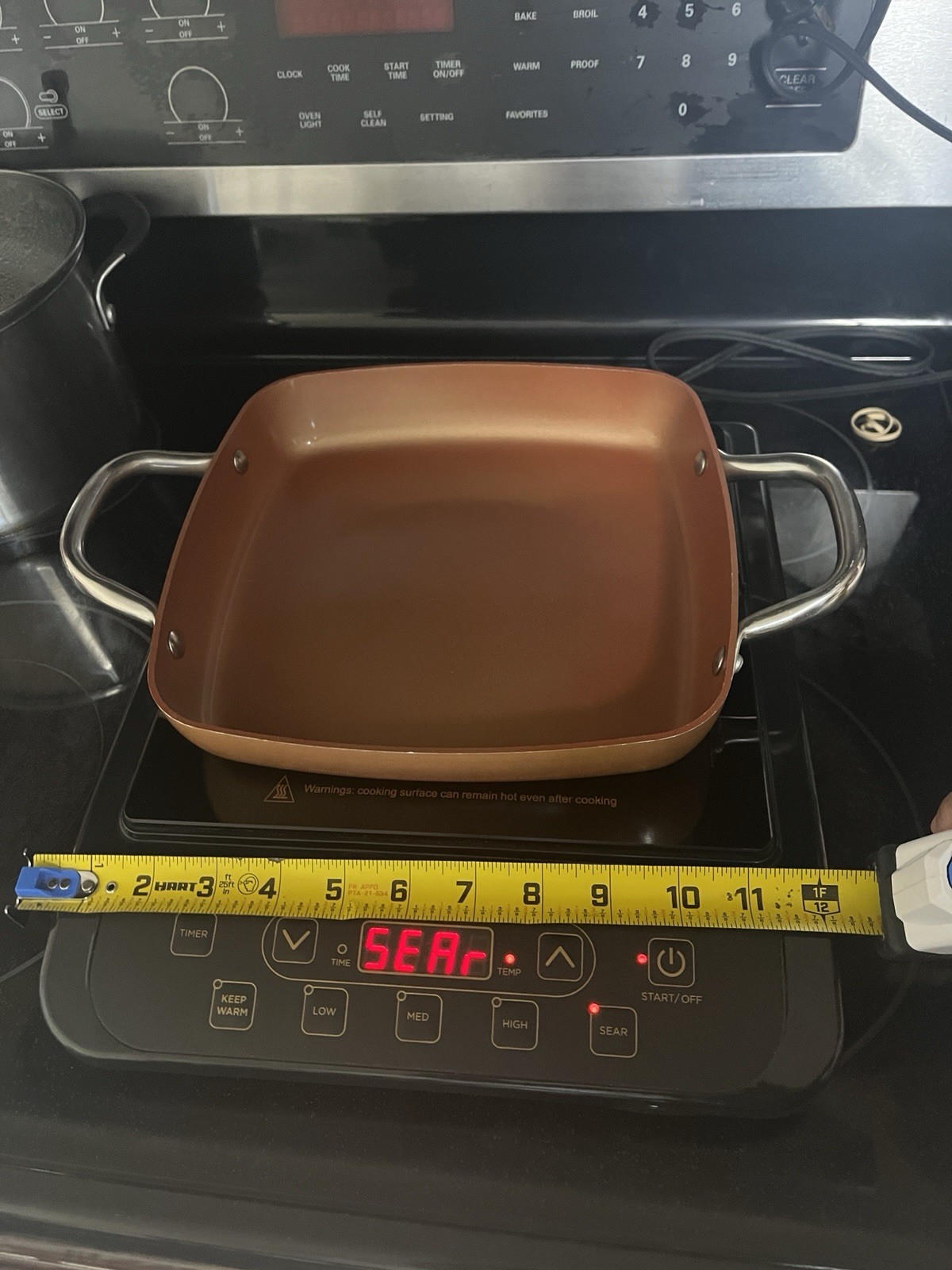 Copper Chef Digital Induction Cooktop Hot Plate Electric Burner w/ Fry Pan