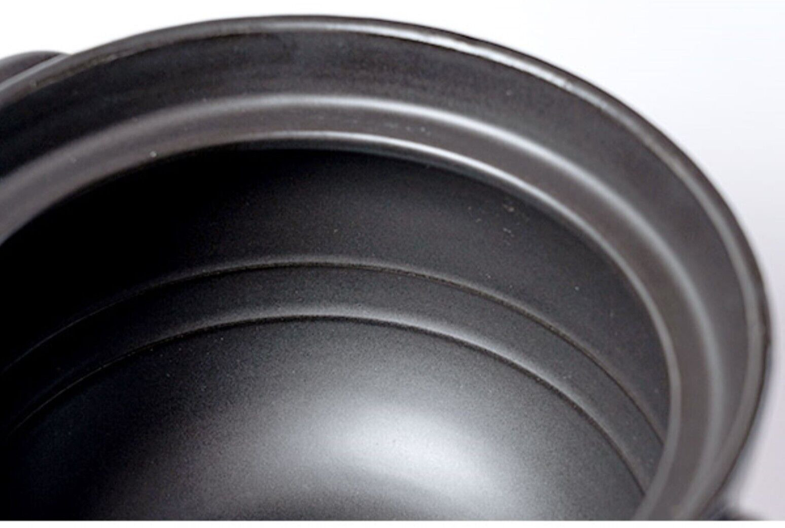 Japanese DONABE Earthen Rice Pot ZEPPIN Banko ware 3 cup/3-go Double Lid