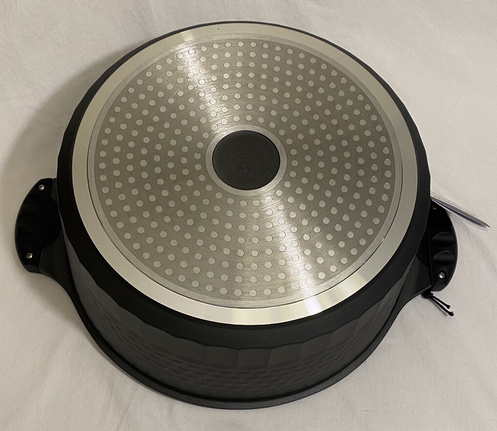 D&W Deane & White 10.3qt Premium Black Casserole Pot W/Lid 12.5” NWT