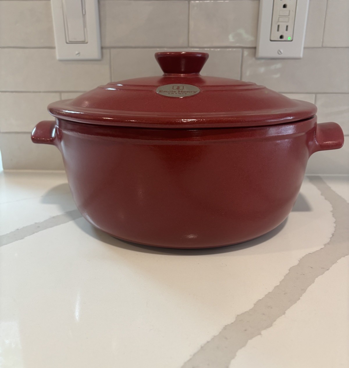 Emile Henry Red 5.5 qt Dutch Oven