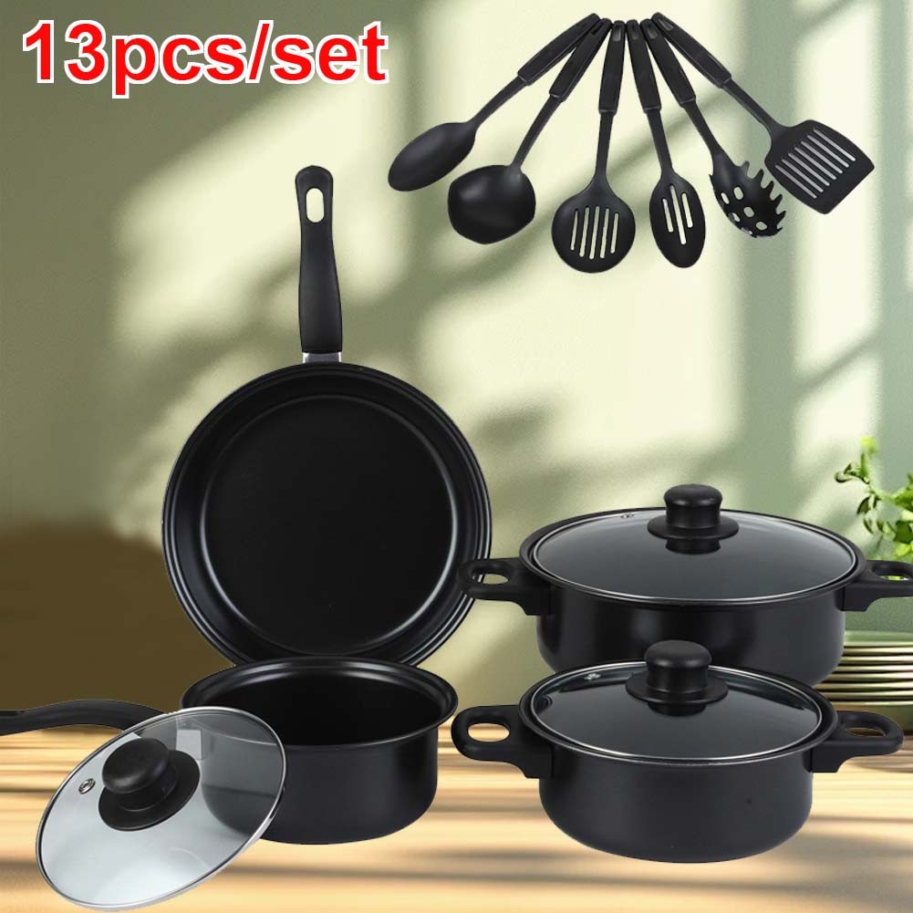 Pots and Pans Set Non Stick 13 Piece Kitchen Induction Cookware & Bakeware Set