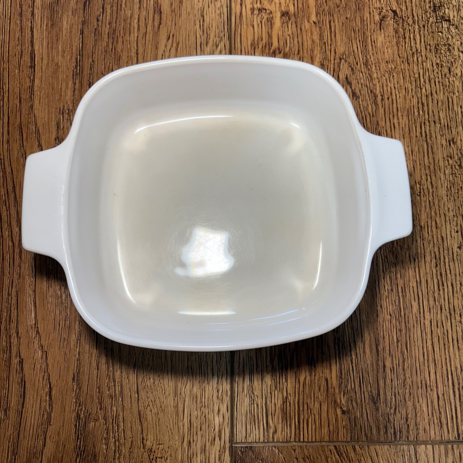 Corning Ware Country Cottage 1L Square Casserole Dish A-1-B White Hearts Vines