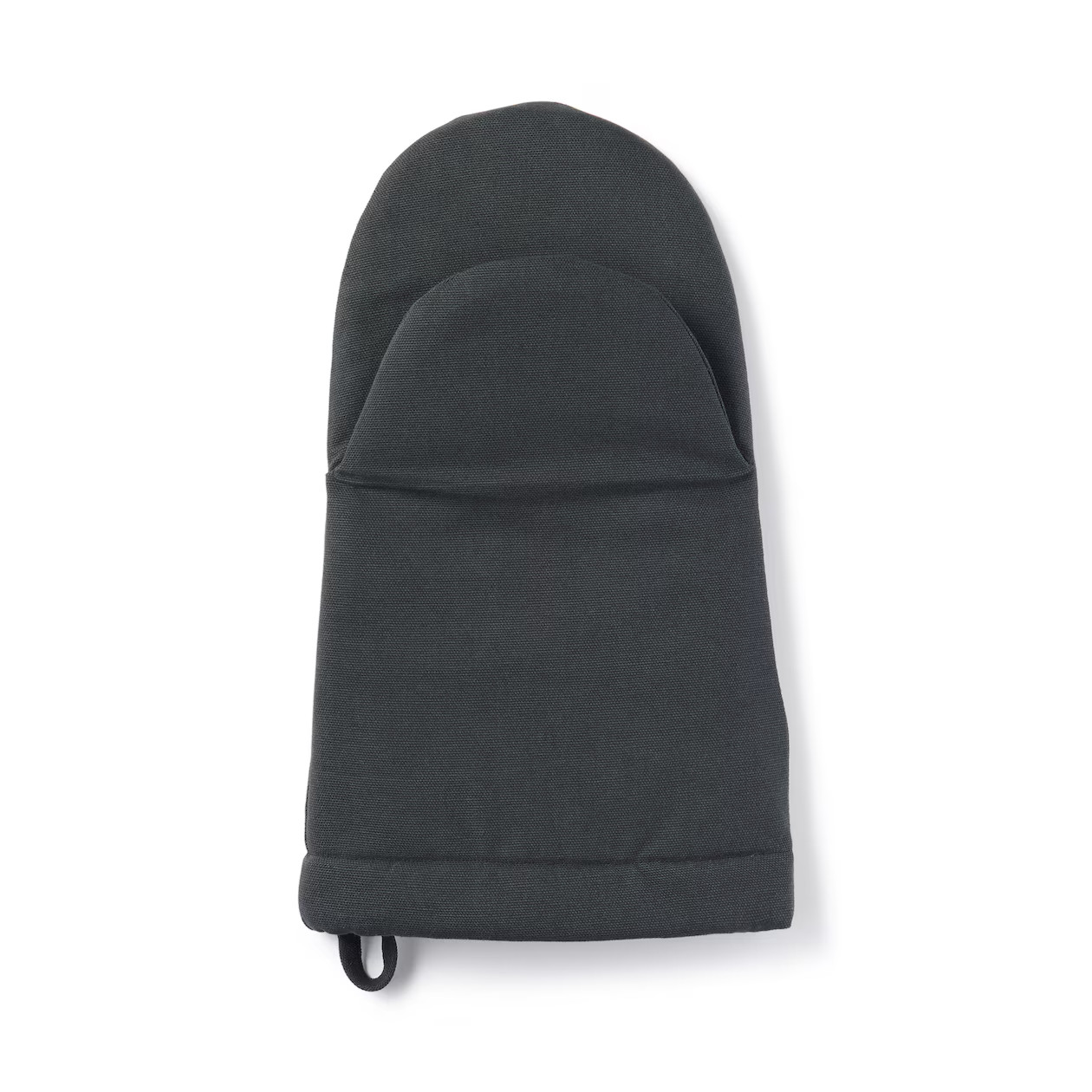 MUJI Plain-Weave Cotton Oven Mitt Dark Gray