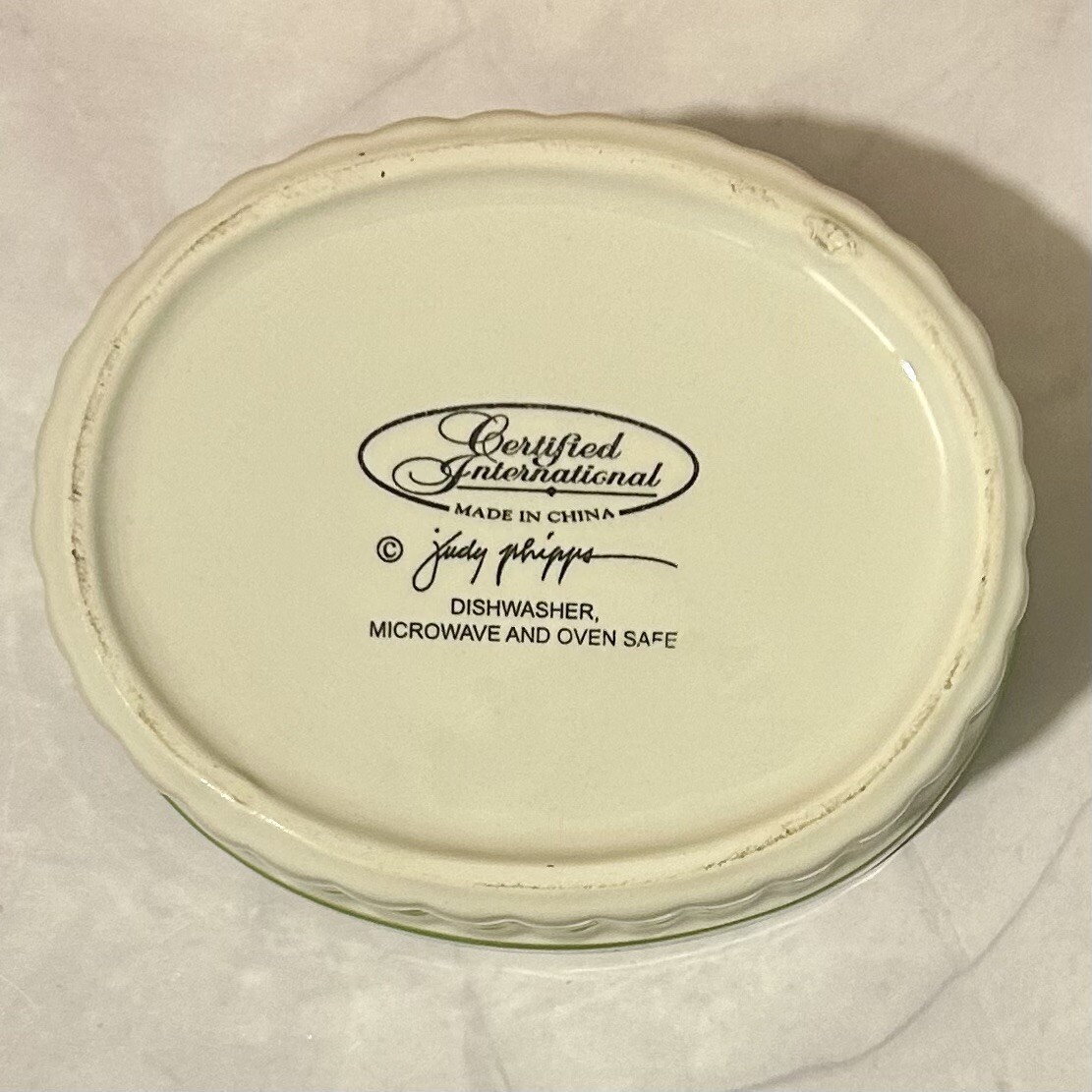 🫑 Certified International 16 oz Orange Bell Pepper Casserole Dish Judy Phipps