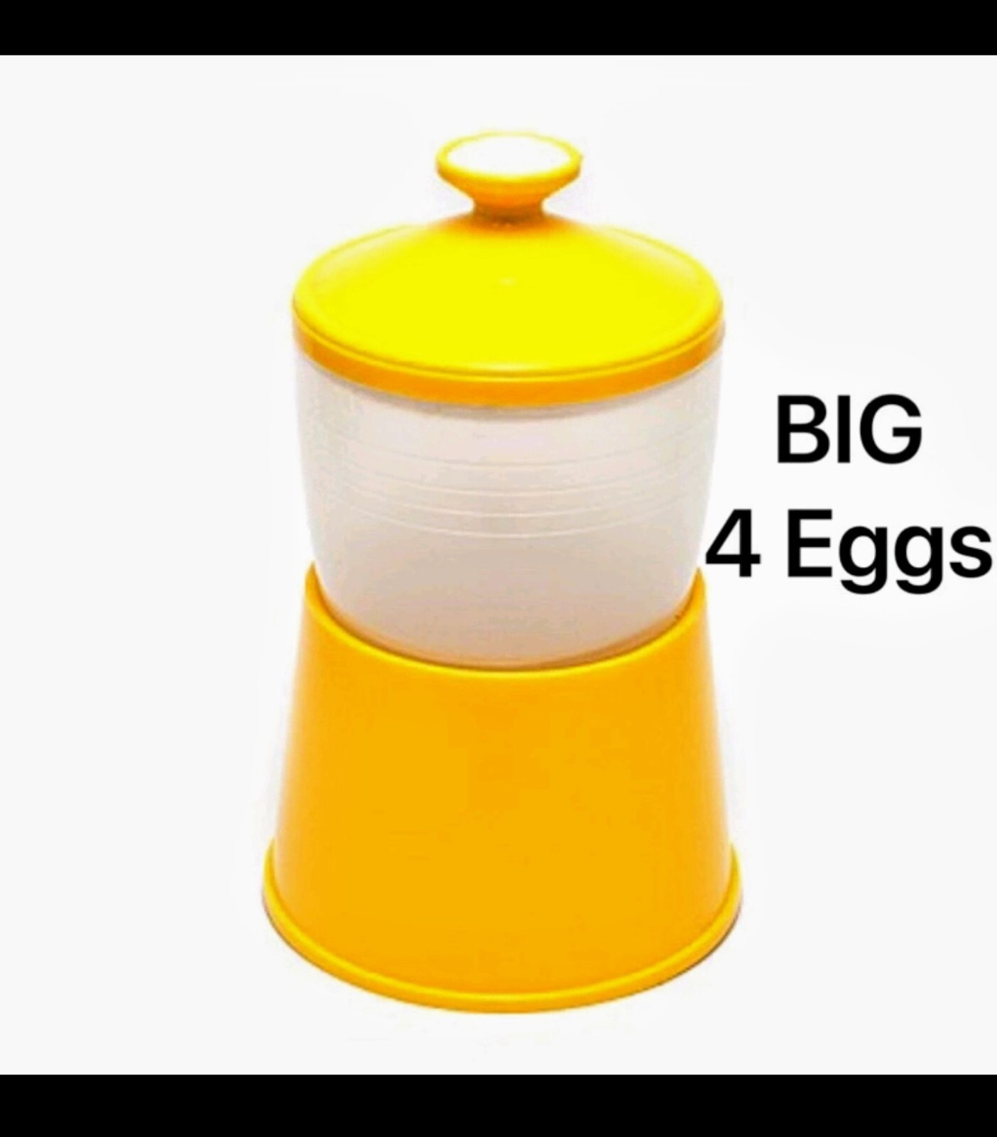Half Boiled Egg Maker Malaysian Recipe Original Made in Malaysia Yellow Color
