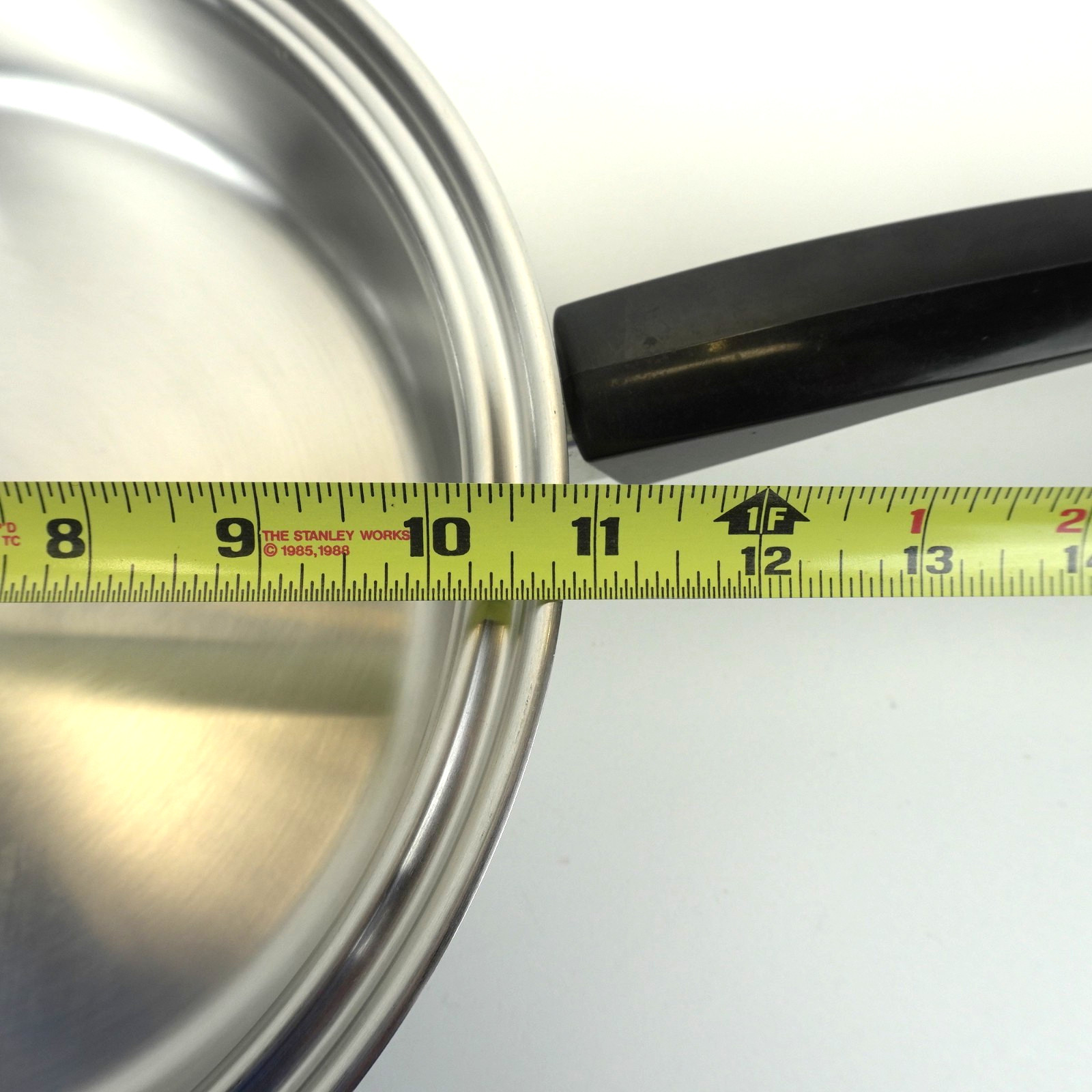 Seal-O-Matic Thermium Multi-Plex 11” Stainless Steel Fry Pan USA Vintage No Lid