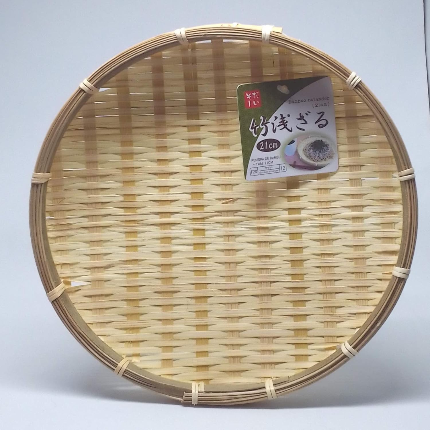 Japan Bboo Round Zaru Basket/Colander For Soba, Udon and Noodles 8