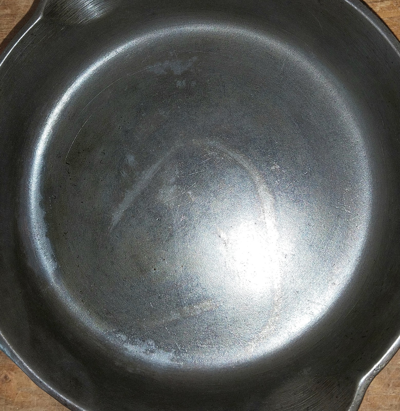 “NICE” 1930-1939 No.3 GRISWOLD 709 Large Block Logo Smooth Bottom Skillet “FLAT”