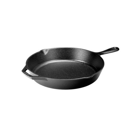 La Cuisine 12 Inch Pre-Seasoned Cast Iron Skillet Matte Black New