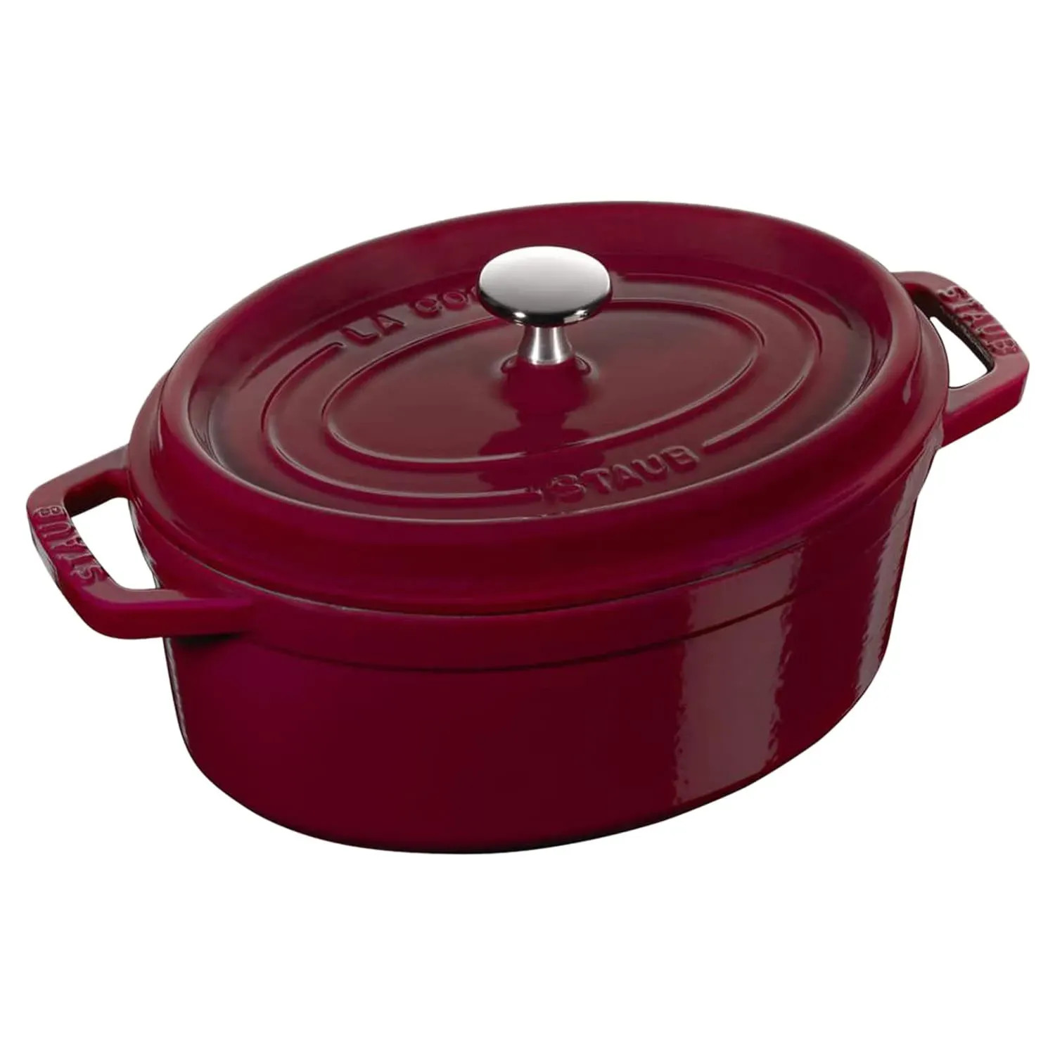 Japan NEW Staub Round Cocotte 23cm Bordeaux Oven-Safe Cast Iron Pot