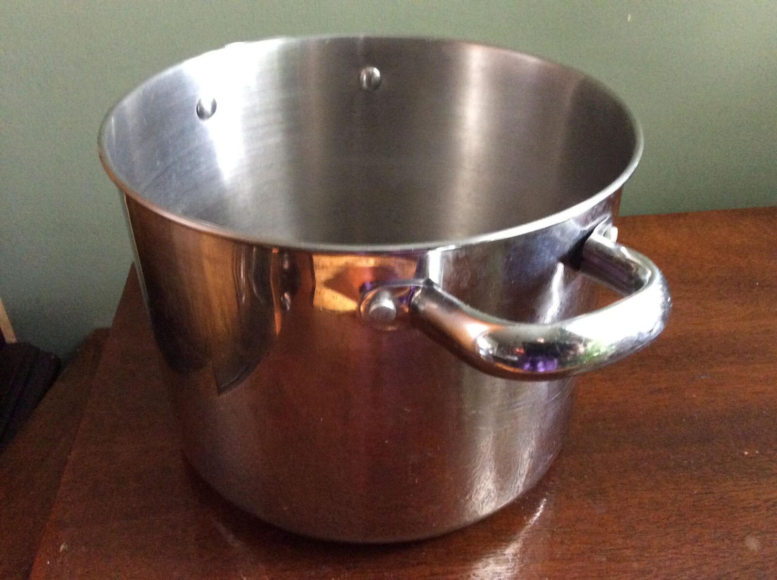 Basics Stainless Steel 5Qt Double Handle Stockpot 6″H X 8’W (NO LID)