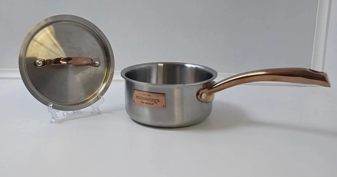 Fleischer & Wolf ES2000 Tri-Ply Stainless Steel Copper Pot & Pan Set 7 Pc
