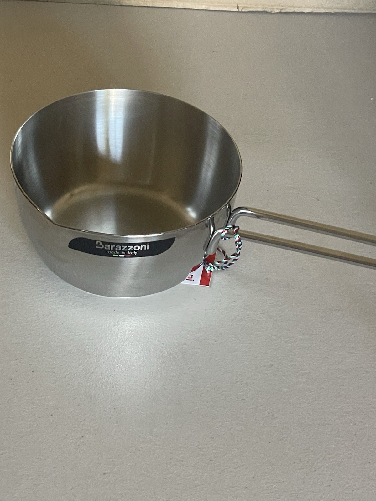 BARAZZONI STAINLESS STEEL CONICAL PAN 14 CM (5,6”) ITALY