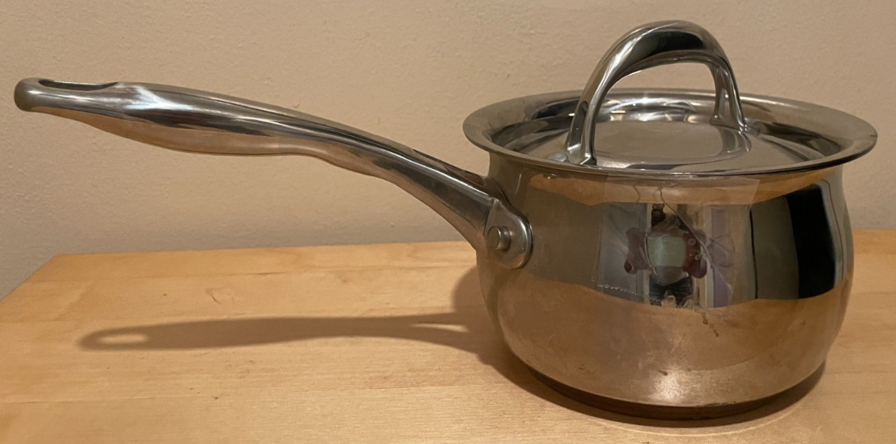 Kirkland Signature 1.5-Qt Saucepan Professional Quality Grade NSF Copper