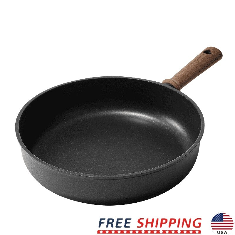 Nonstick Titanium Skillet Die-Cast Aluminum Cookware Induction Safe Easy Clean