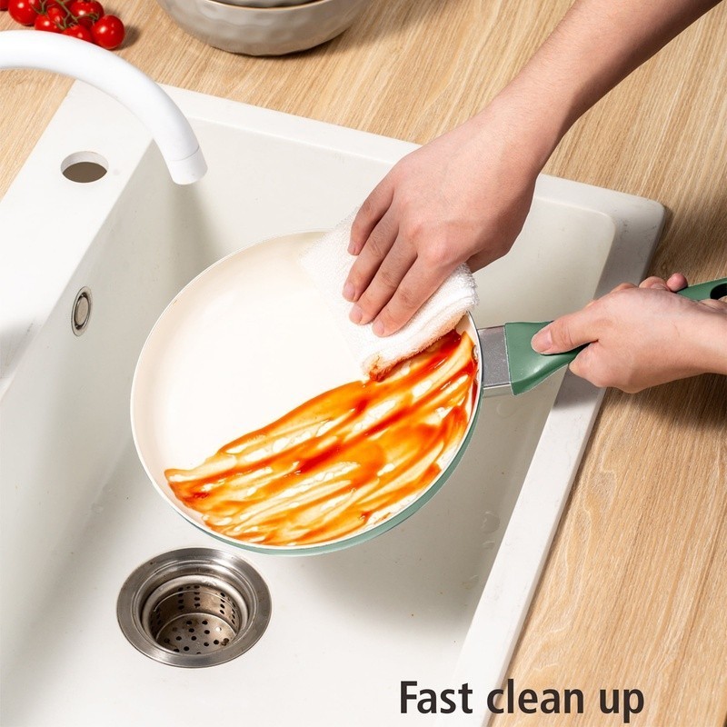 Nonstick Ceramic Cookware Set 12 Pieces Cookware Tools Easy Clean Aluminum New