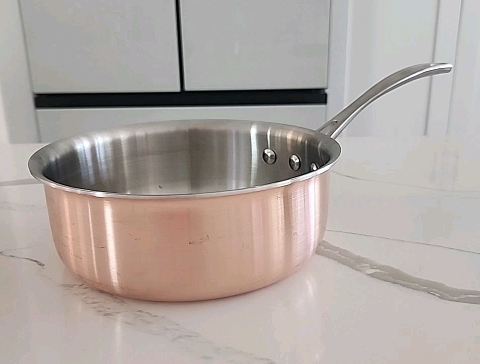 Calphalon Tri Ply Copper 8782-2 2 1/2 qt Medium Size Covered Pan Without Lid