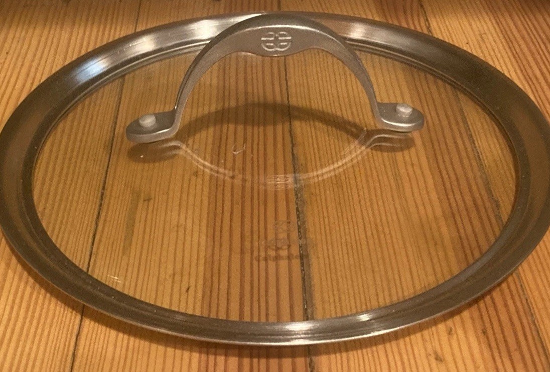 Calphalon Pot Pan Lid Stainless Steel Glass 9 1/4” Tot Dia For 8 3/4” Inside Dia