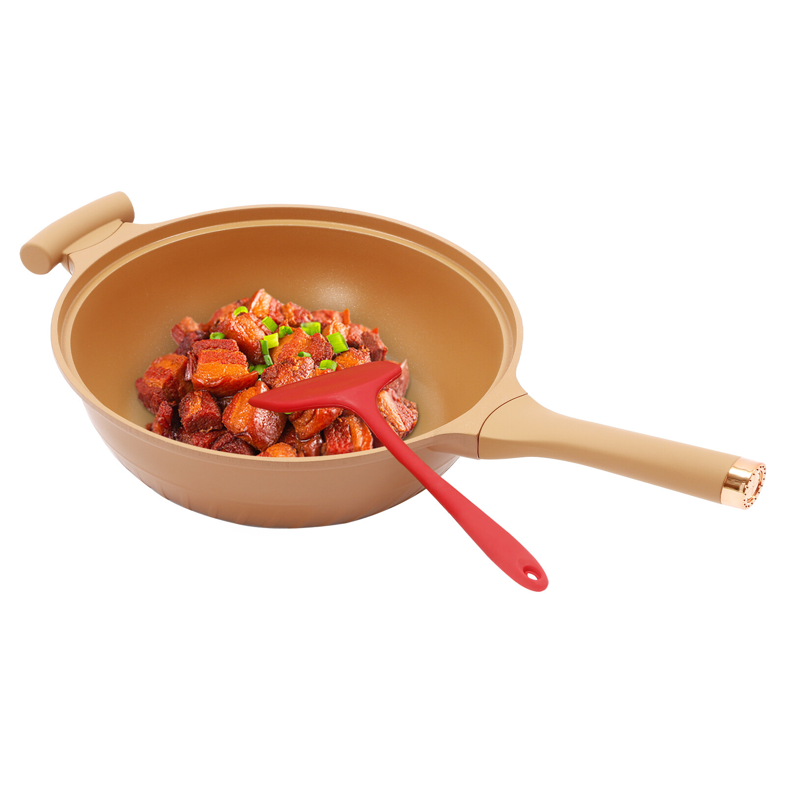 32cm Micro Pressure Cooker Pan – Die-Cast Aluminum Non-Stick With Steamer