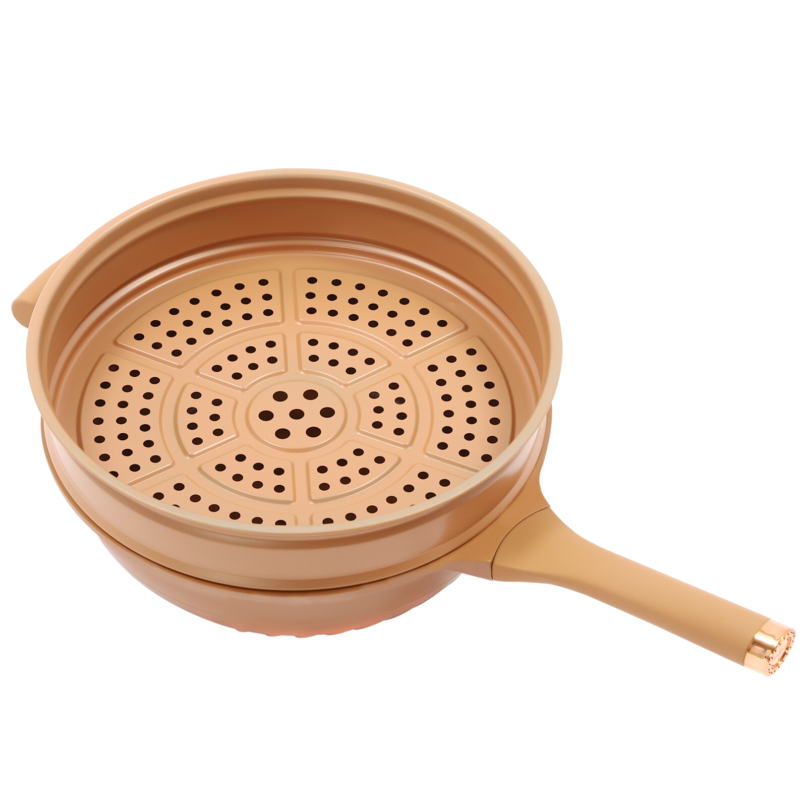 32cm Micro Pressure Cooker Pan – Die-Cast Aluminum Non-Stick With Steamer