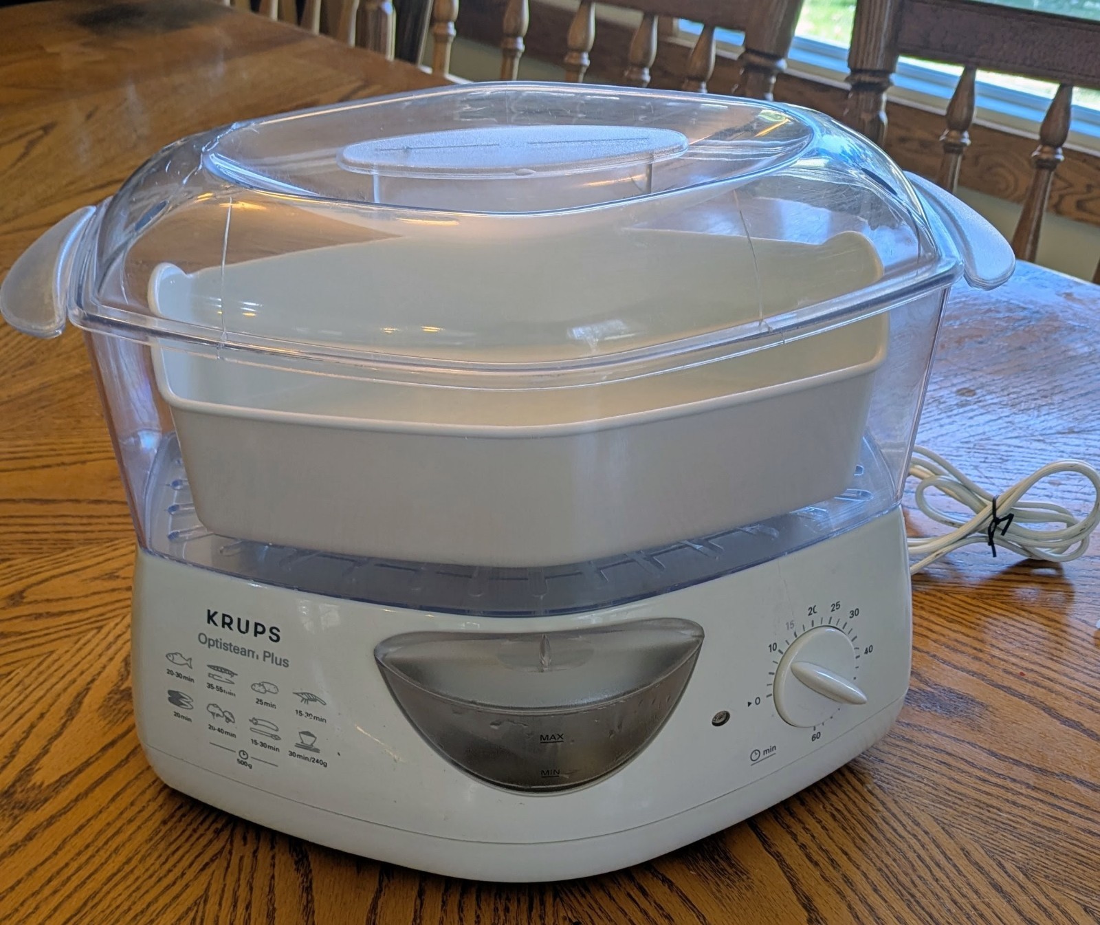 Krups Optisteam Plus Multipurpose Electric Steam Cooker Model 652- Tested Works