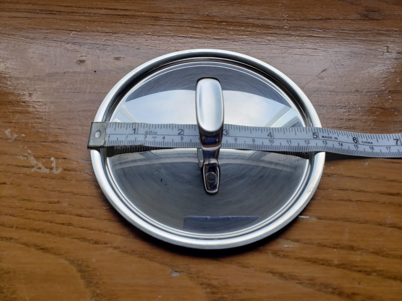 All-Clad Mini Stainless Steel Lid Only – 5 1/8″ Outer by 4 3/4″ Inner