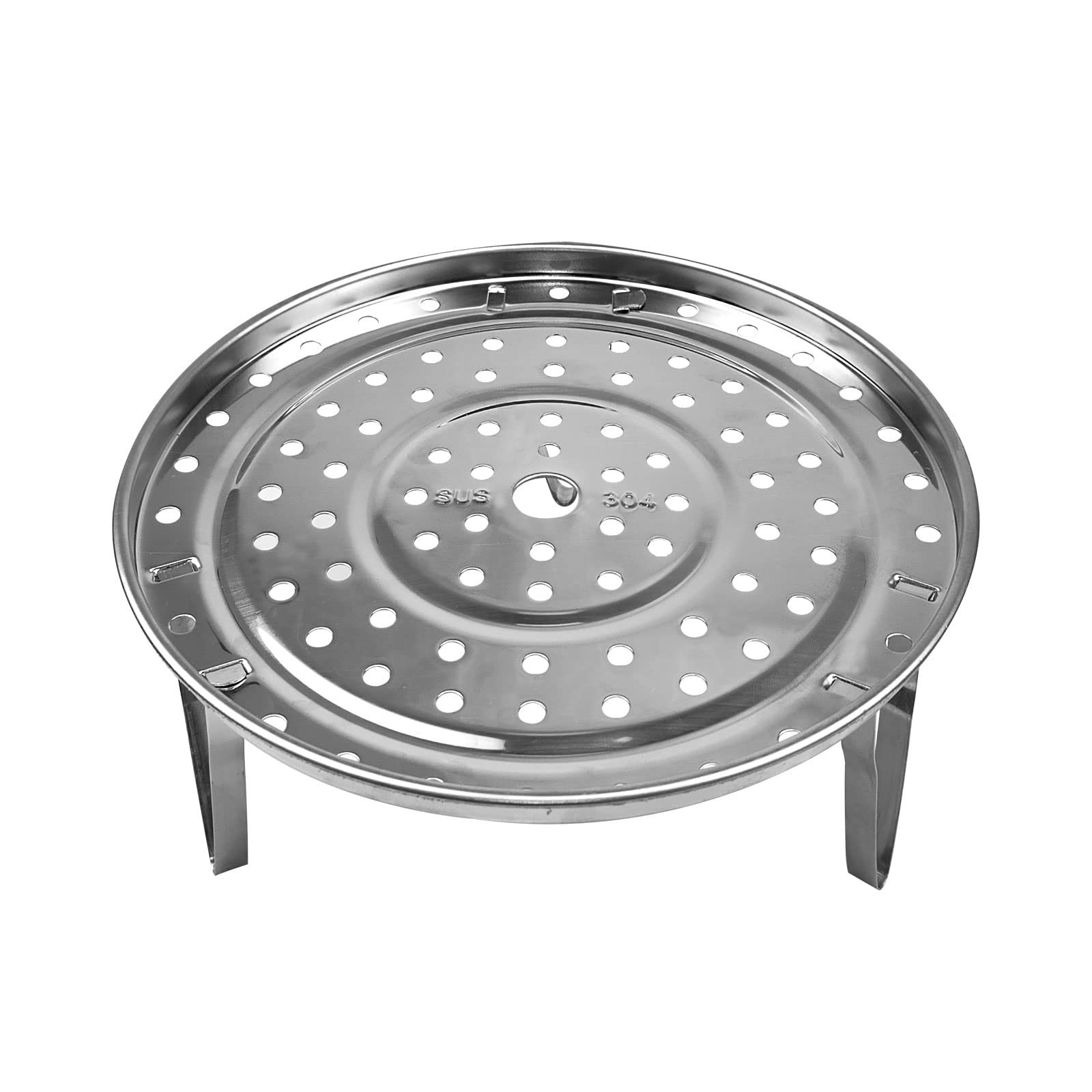 Steamer Rack Pressure Cooker Canner 304 Stainless Steel Round Pot Tray 24cm