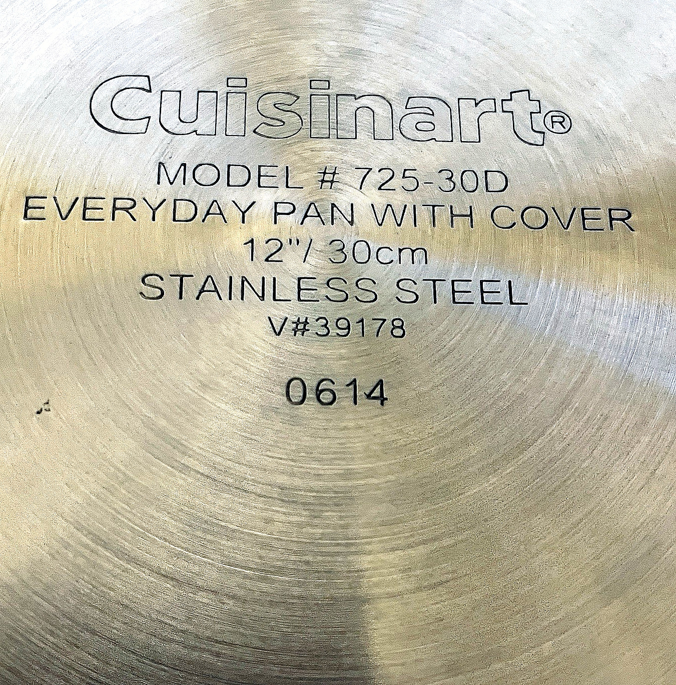 NEW Cuisinart 12″ Everyday Pan with Dome Lid Model 725-30D, Stainless Steel