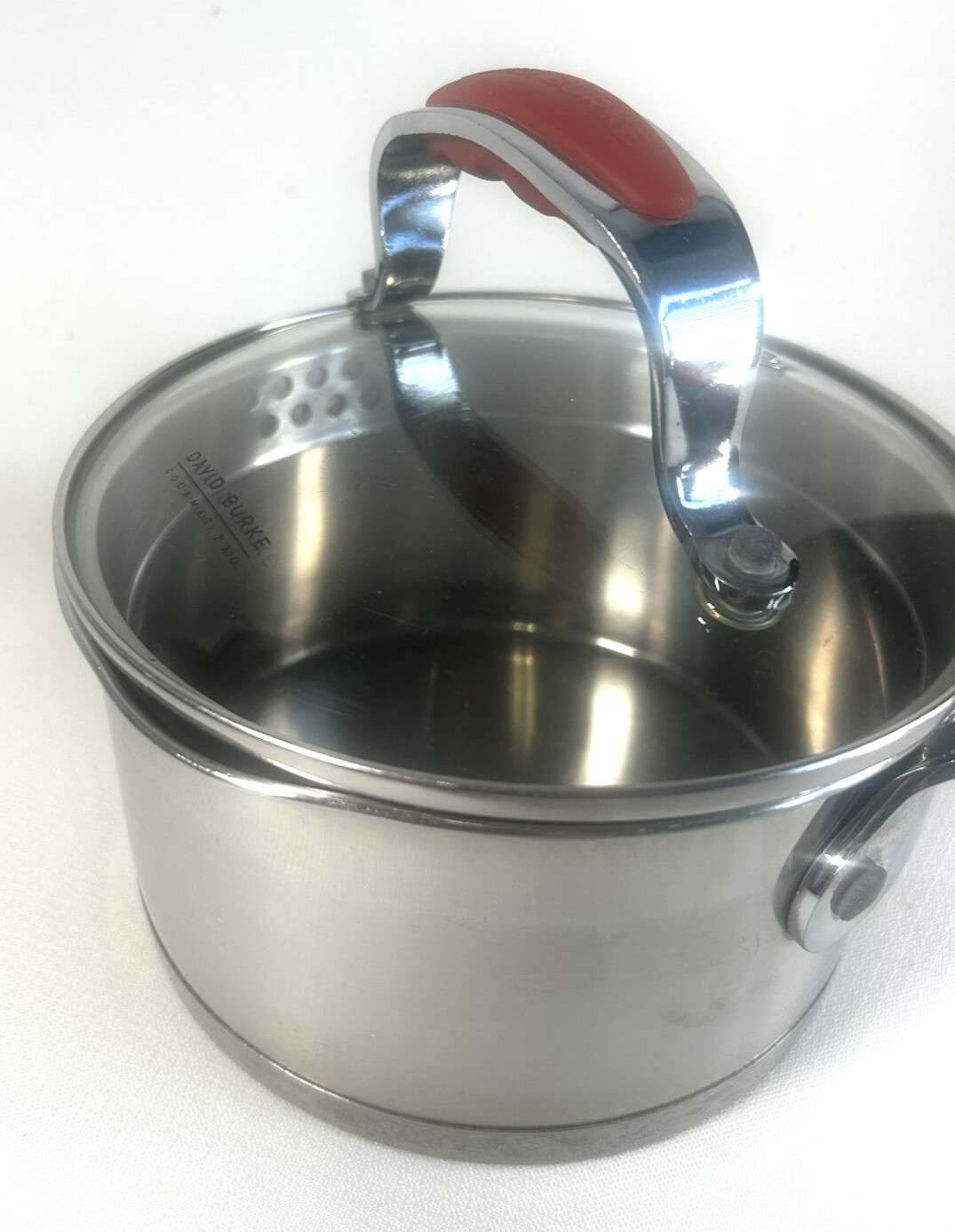 David Burke Gourmet Pro EZ Strain Commercial Grade 1.75 qt Saucepan