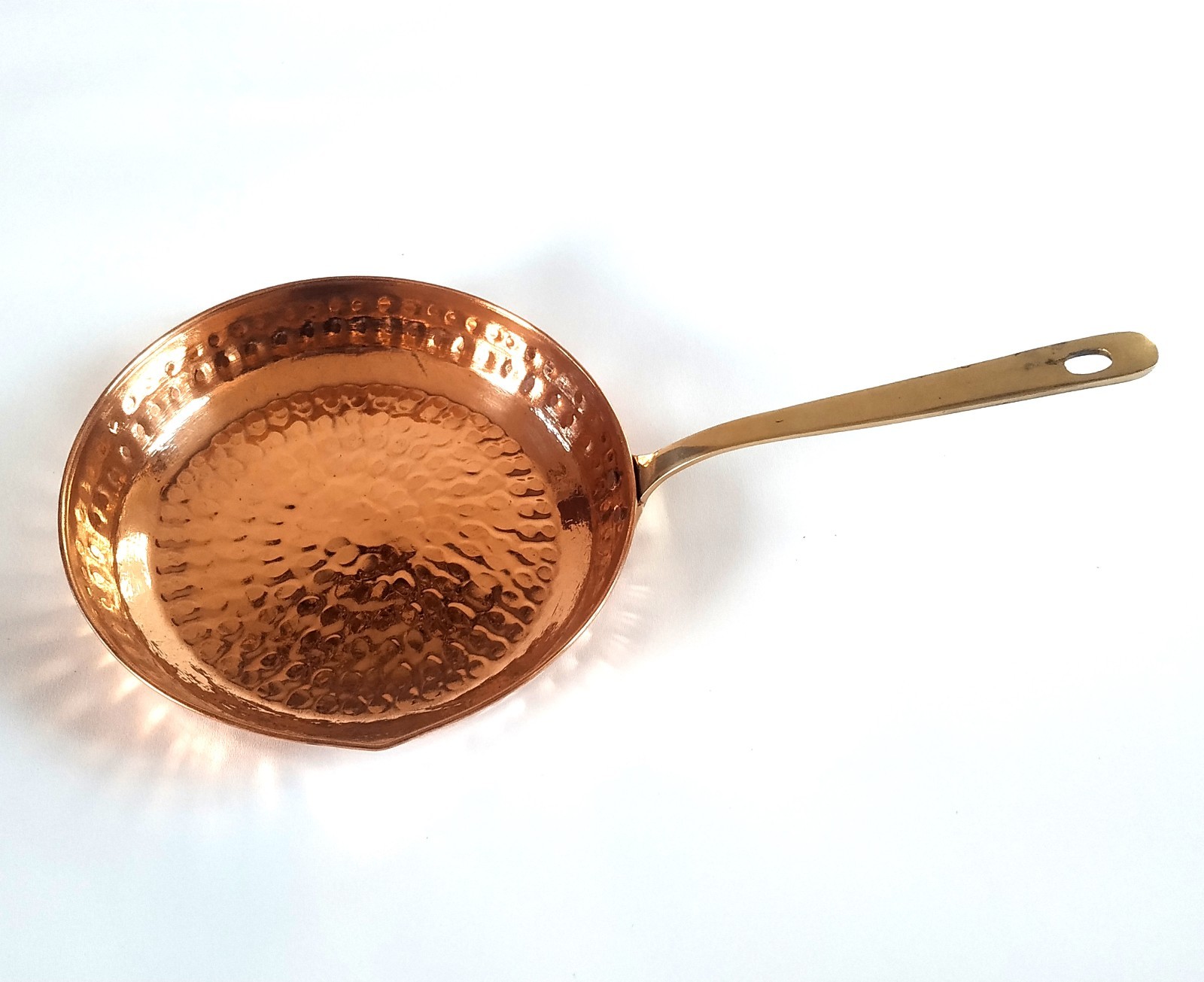 Pure Copper Fry Pan, Tadta Pan Kitchware, Homeware Tableware With 2 Serving Bowl