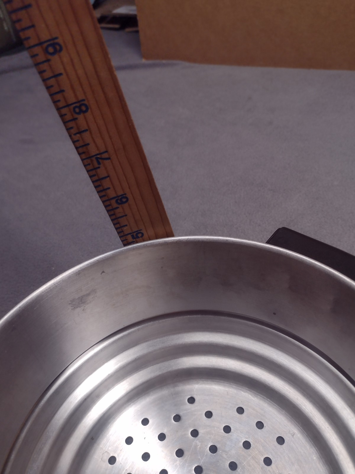 Stainless Steel Three Tier Steamer Insert Basket With Lid Unbranded