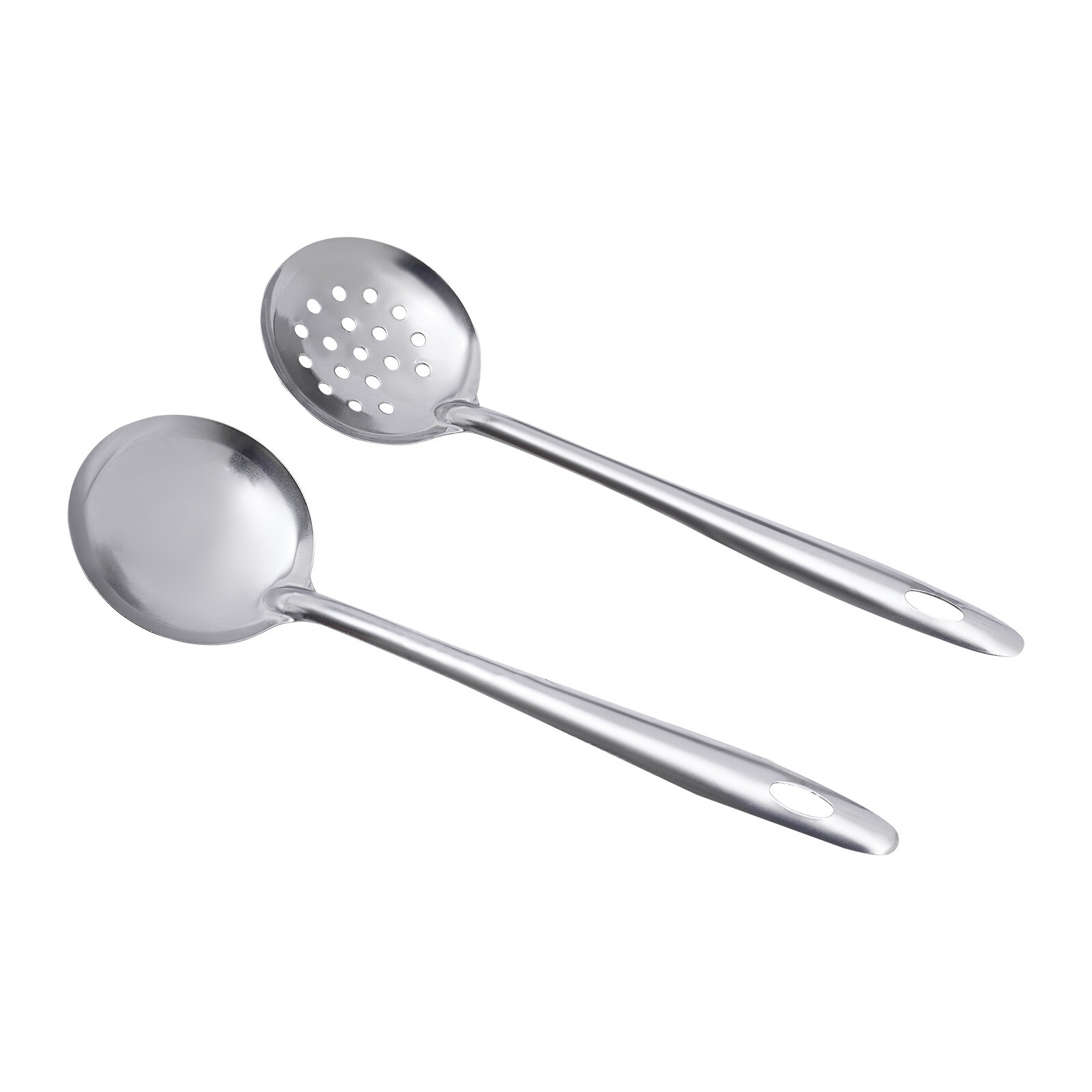 304 Stainless Steel Shabu Shabu Hot Pot with Divider , Lid , Spoon , Leaky Spoon